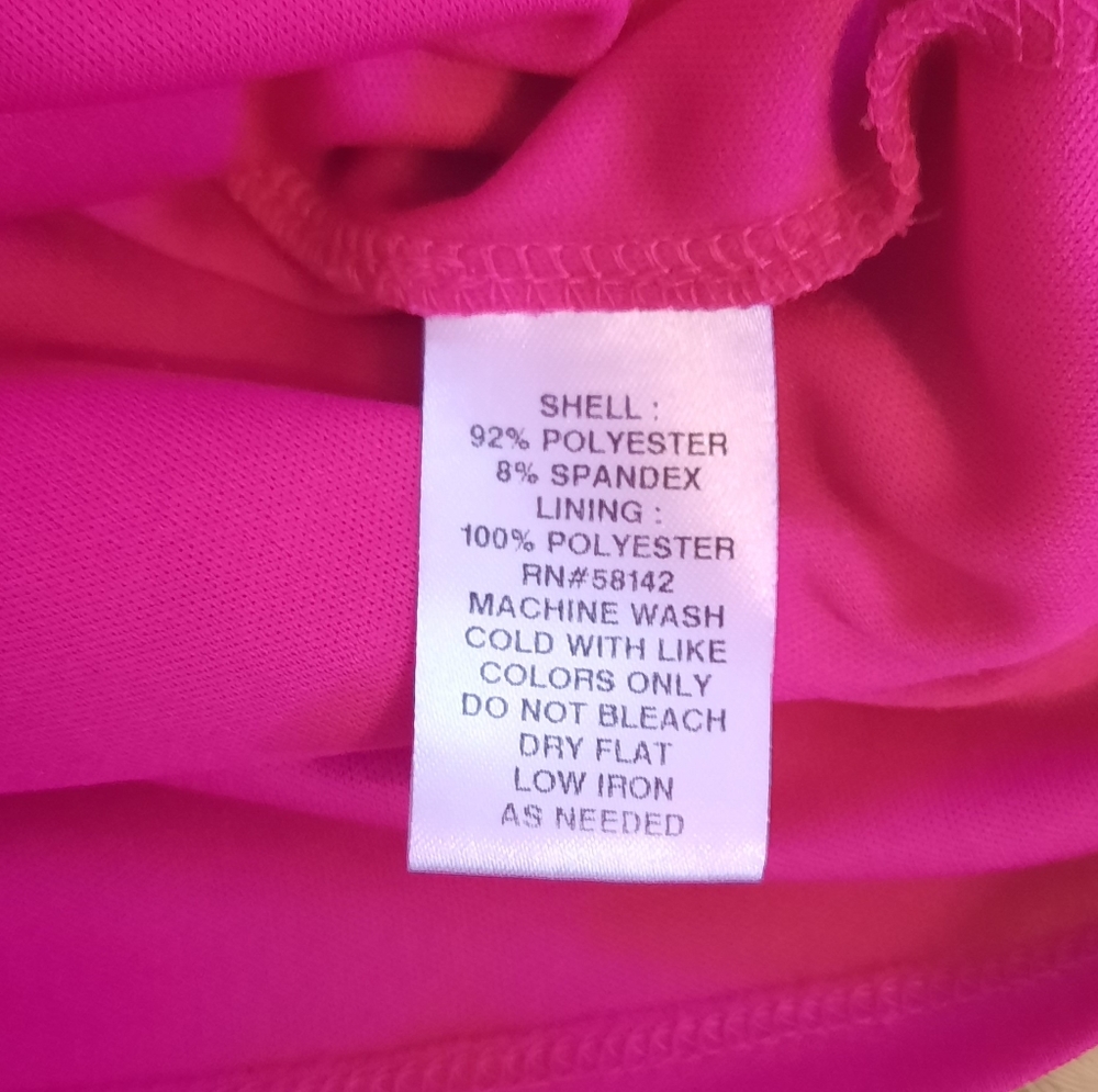 London times stretchy eyelet pink dress sz 6 *6 - Picture 2 of 6